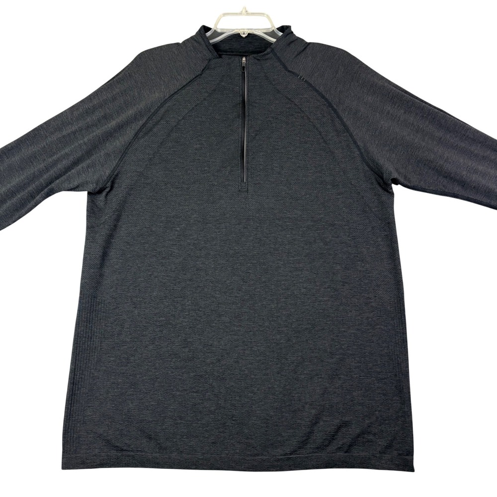 Lululemon XL Charcoal Grey Metal Vent Tech 1/2 Zip 2.0 Pullover Running Shirt